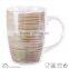 embossed handpainting new design stoneware coffee mug