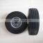 10 inch 3.5-4 puncture proof pu solid wheels