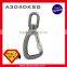A304DKTL-3 Medium Aluminum Alloy Swivel Eye 25kN Load Indicator Snap Triple Lock Hook