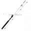 White Color 2-Section Fiberglass Spinning Fishing Rod