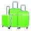 Bright color trolley luggage abs set