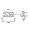 12Pcs X 3W Epistar Bulbs Double Row LED Light Bar Offroad Headlamp LED Bars