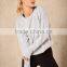 Women Sweatshirt without Hood Active Soft Cotton Plain Dyed Long Sleeve Crew Neck Sweatshirt Oversized