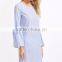 New Arrival 2017 Fashion Striped Long Sleeve Comfortable Cotton fitted Casual Shirt Dress