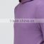 Custom Long Sleeve Longline Purple Men's 96% Cotton 4% Elastane Soft Jersey Skinny Fit Casual Plain Without Hood Hoodies