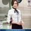 2015 hot sell new custom plain white lady shirts white formal shirts for ladies