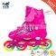 2017 adjustable skate flashing kids roller shoes wholesale