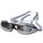 Waterproof, anti fog goggles and HD big box electroplating myopia swimming glasses