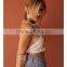 Hot sale open back white cami mini short singlet cami