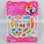 Korean style kids loose beads set colorful plastic beads box set diy educational toy for children