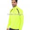 Raglan Long Sleeve Half Zip Pullover Jacket Safety Yellow Men's Dry Fit Performance T Shirt Plain bright colored sweatshirt