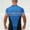 2016 New Arrival Mens Stylish Performance Training T Shirt Polyester Mesh Dri-Fit Sports T Shirt Raglan Contrast Panel T Shirt