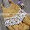 Wholesale Summer 0-24M Baby Clothes Toddler Plain Sleeveless Jumpsuit Baby Lace Linen Romper