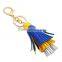 2017 new leather tassel key ring high-grade alloy multi-layer tassel decorative pendant new key ring