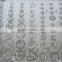 low price decorative clear acrylic crystal button