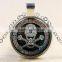 XP-TGN-S-109 Fashion Charm Round Diy Image Skull Glass Cabochon Necklace In Alloy