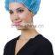 Surgical disposable nonwoven nurse cap/mob cap/clip cap