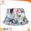 Colorful beach floral print bucket hat, womens hat, sunhat