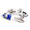 Fancy Motorcycle Shirt Cufflinks Blue Men