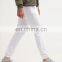 Custom design men polyester cotton white ankle-length tracksuit buttoms pants wholesale