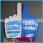 Customer LOGO Printed Promotion Foam Hand Cheering Mitt with Middle Finger