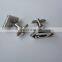 Custom make logo metal cufflinks sleeve button cuff-link soft enamel