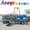 Mobile alluvial gold wash plant with trommel,concentrator and sluice box