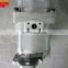 D155AX-6 double pump 7055230A00 hydraulic gear pump  705-52-30A00