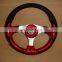 Hot sale 13 inch 320mm pu car steering wheel with high performance