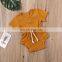 Kid Baby Girls Clothes Sets Ruffles Sleeveless Vest+Shorts Sets Solid Jumpsuits