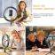 10Inch 3 Modes 10 Brightness Levels 3000K-6000K ring fill light 120 Led light rings with Tripod Stand Makeup led ring light