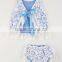 Baby girl boutique clothing sets floral lace fabric tank and bloomers                        
                                                                                Supplier's Choice