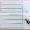 Low price magnetic flexible planner glass recordable message whiteboard