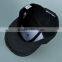 maroon color PU leather cap flat brim hiphop custom logo 5 panels baseball cap