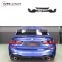 3S G20 glossy black material rear diffuser with Rear middle 340 middle diffuser fit for g20 mp style rear lip