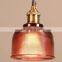 Retro European Colorful Glass Pendant Light Antique Decorative Hanging Lamp