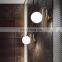 Modern Nordic Glass Ball Wall Lamp Indoor Room Wall Light Cool White