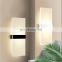 Modern Glass Wall Lamp Warm White LED Wall Light Square Shape