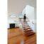Modern indoor metal iron straight stair mono stringer floating staircase