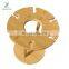 Bamboo Countertop Wine Glass Holder, Freestanding Glass Drying Rack for Home Storage
