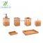 Hot-selling Six sets of bamboo bathroom with tray Bathroom Bamboo Bath Caddy