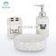 Fashion bathroom set dispenser pump liquid soap for hotel bathroom use