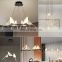 New Design Indoor Acrylic Black Gold Dining Room Bedroom Modern Decoration LED Chandelier Lamp