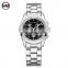 HANNAH MARTIN HM-1039 Current Black Stainless Steel Quartz Watch Analog Business Calendar Men Wrist Watches