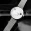 WOMAGE 8876 Simple Unisex Quartz Watch Connects Family Mesh Stainless Steel Strap Couple Watch