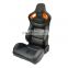 JBR1053B Carbon Look Back with colored safety holw racing bucket seat