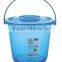 Callia plastic bucket with lid and handle colorful