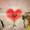 Creative Nordic Bedroom Bedside Table Lamp Red Love Heart Atmosphere LED Indoor Decor Desk Light
