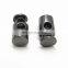 Custom High Quality Thicken Durable Low-Key Black Zinc Alloy Metal Rope Stopper For Shoes