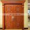 Modern house villa wood main entrance front doors design exterior antique double carved solid teak wooden door